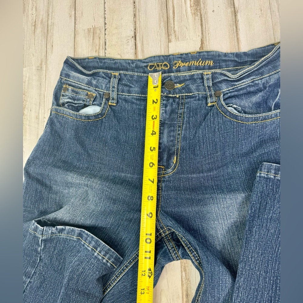 Cato Premium Jeans Women's 10 32x32 Blue Straight Leg high Rise - Picture 7 of 11